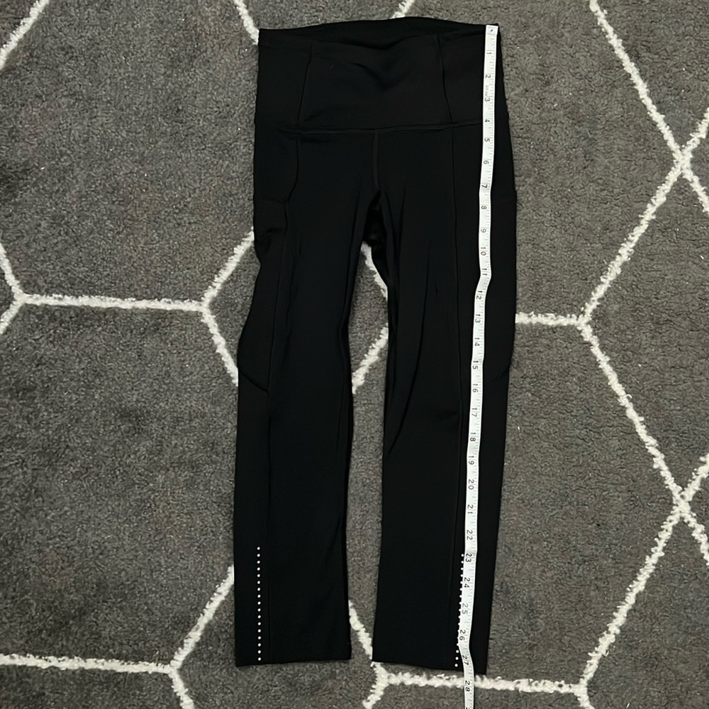 Fast and Free high-rise crop 19” inseam (mid-calf) in Black